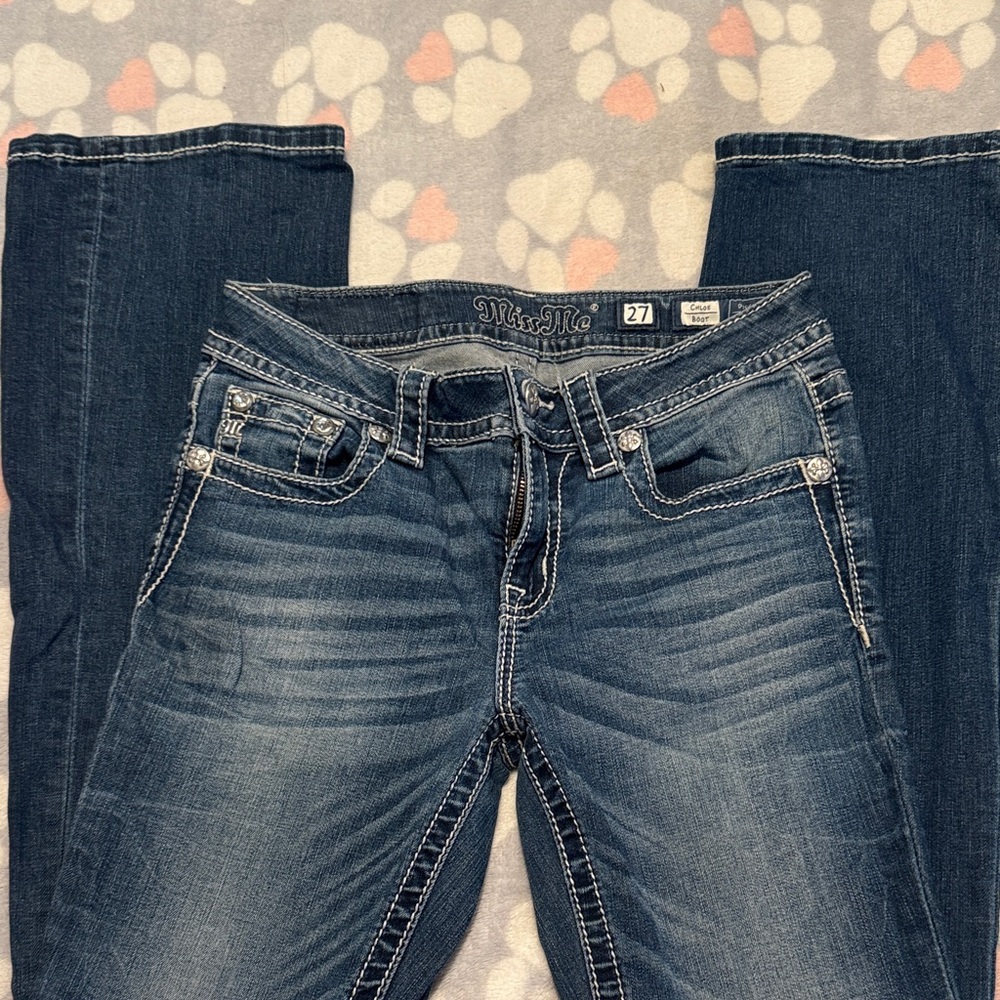 Miss Me Dark Blue Boot Cut Jeans